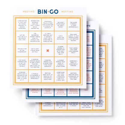 Bin-Go to a Dumb Meeting Bingo Book Chronicle Books